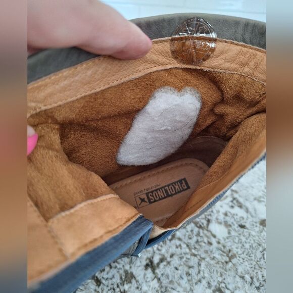 Pikolinos Ankle Boots Womens 38 Brown Gray Round Toe Zip Casual Comfort Leather - Picture 8 of 12